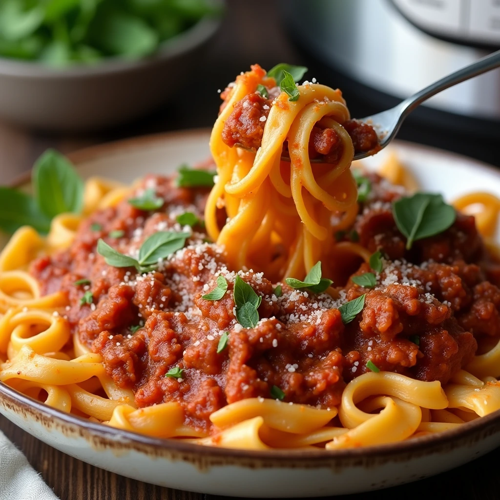 Easy Beef Recipes : Instant Pot Beef Ragu Pasta