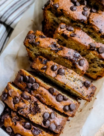 The Best Chocolate Chip Banana Bread Recipe Sliced