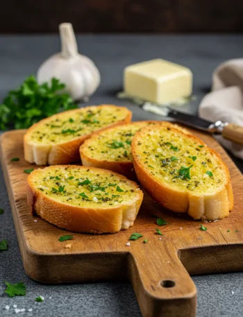 how to make garlic bread with sliced bread
